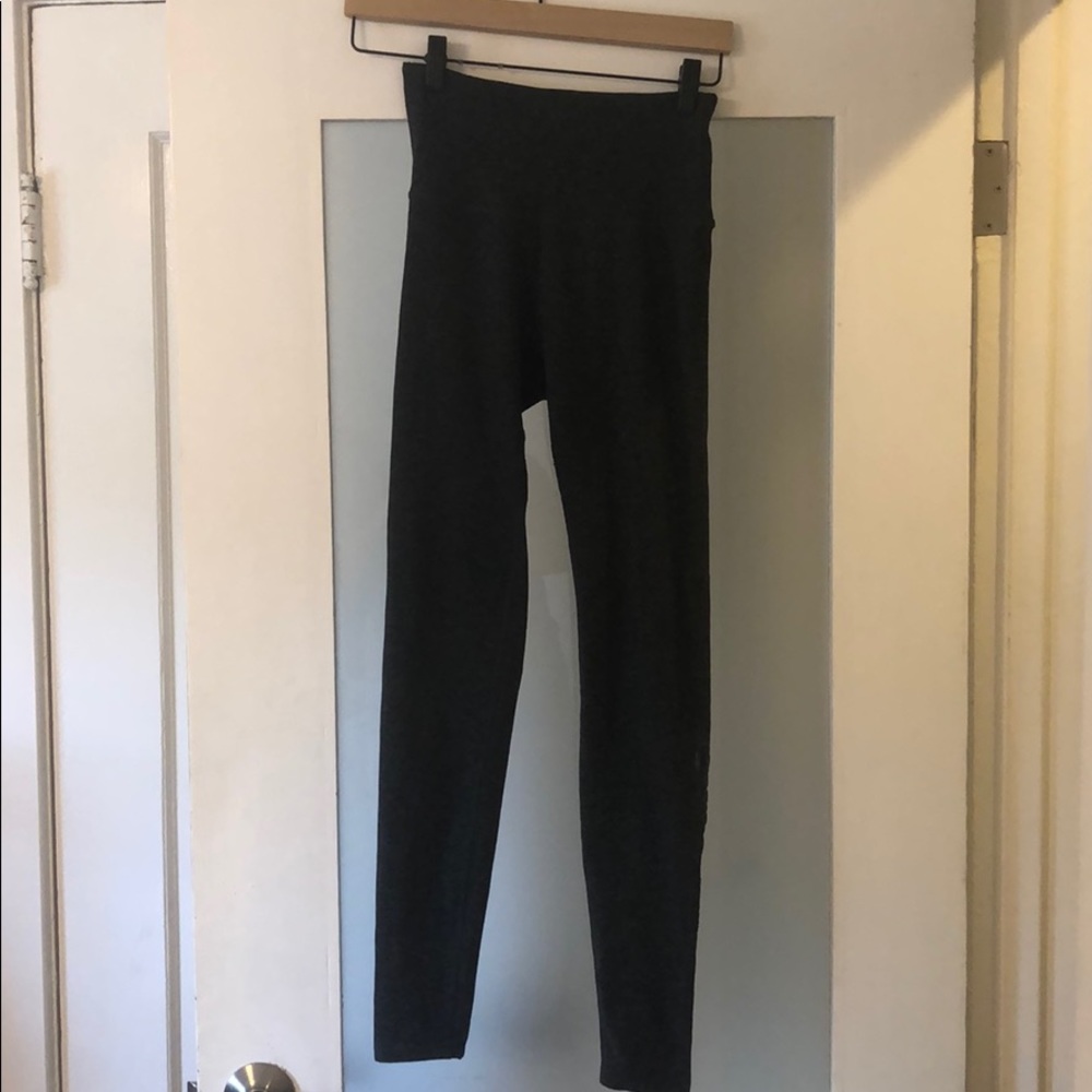 Pure Barre x Beyond Yoga grey leggings